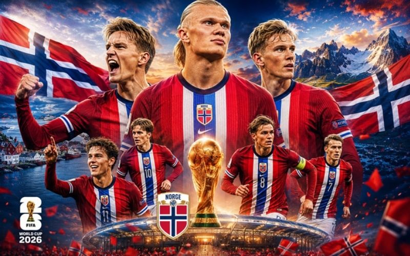 Đội tuyển Na Uy gây tiếng vang lớn khi trở lại đấu trường World Cup 2026